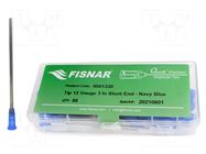 Needle: steel; 3"; Size: 12; straight; 2.27mm; Body: black-blue FISNAR