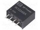 Converter: DC/DC; 250mW; Uin: 12V; Uout: 24VDC; Iout: 10.41mA; SIP XP POWER
