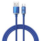 Baseus Crystal Shine Series cable USB cable for fast charging and data transfer USB Type A - USB Type C 100W 1.2m blue (CAJY000403), Baseus