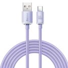 Baseus Crystal Shine Series cable USB cable for fast charging and data transfer USB Type A - USB Type C 100W 2m purple (CAJY000505), Baseus