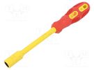 Screwdriver; insulated; 6-angles socket; HEX 10mm BM GROUP