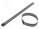 Cable tie; L: 200mm; W: 12mm; acid resistant steel AISI 316; 1112N RAYCHEM RPG