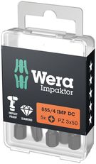 855/4 IMP DC PZ DIY Impaktor bits, 5 x PZ 3x50, Wera