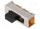 Switch: slide; Pos: 3; SP3T; 0.3A/30VDC; ON-ON-ON; PCB,THT; -10÷60°C KNITTER-SWITCH