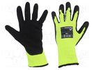 Protective gloves; Size: 9,L; green (light); polyester; Opty WONDER GRIP