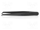 Tweezers; Blade tip shape: sharp; Tweezers len: 110mm; ESD KNIPEX