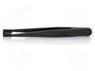 Tweezers; Blade tip shape: trapezoidal; Tweezers len: 115mm; ESD KNIPEX