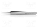 Tweezers; 110mm; Blades: narrowed; Blade tip shape: sharp KNIPEX