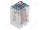 Relay: electromagnetic; 4PDT; Ucoil: 125VDC; Icontacts max: 6A ABB