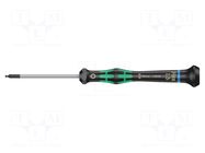 Screwdriver: precision; hex key,spherical; HEX 1.5mm WERA