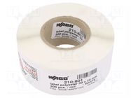 Nameplates; 33mm; 70mm; white WAGO