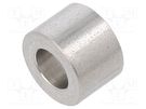 Spacer sleeve; 7mm; cylindrical; stainless steel; Out.diam: 10mm DREMEC