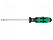 Screwdriver: standard; hex key,spherical; HEX 3mm WERA