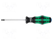 Screwdriver: standard; hex key,spherical; HEX 5mm WERA