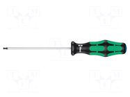 Screwdriver: standard; hex key,spherical; HEX 2.5mm WERA