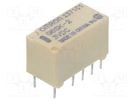 Relay: electromagnetic; DPDT; Ucoil: 3VDC; Icontacts max: 2A; PCB OMRON Electronic Components