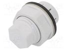 Stopper; IP68; polyamide; light grey; SKINTOP® CLICK BLK; 16.3mm LAPP