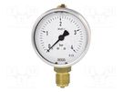 Manometer; -1÷9bar; Class: 2.5; 100mm; -20÷60°C; IP65; 113.53 WIKA