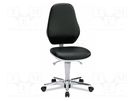 Chair; ESD; Seat dim: 460x440mm; 470÷610mm; black EUROSTAT GROUP