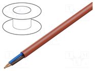 Wire: mains; HLGs; Insulation: LSZH; Colour: red; Core: Cu; Cores: 2 TECHNOKABEL