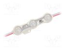 LED; red; 1.2W; IP68; 12VDC; 160°; No.of diodes: 3; 5730; 66x15mm IPIXEL LED