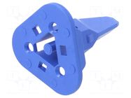 Secondary lock; female; DT; PIN: 3; blue; Polarisation: 1939 DEUTSCH