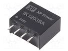 Converter: DC/DC; 250mW; Uin: 12V; Uout: 3.3VDC; Iout: 75.7mA; SIP XP POWER