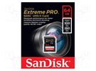 Memory card; Extreme Pro; SDXC; R: 300MB/s; W: 260MB/s; 64GB SANDISK