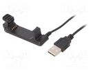 Cable: for smartwatch charging; 1m; Garmin Forerunner 220; black AKYGA