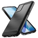 Carbon Case Flexible cover for OnePlus Nord N200 5G black, Hurtel