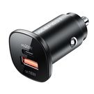 Acefast car charger 38W USB Type C / USB, PPS, Power Delivery, Quick Charge 3.0, AFC, FCP black (B1 black), Acefast