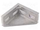 Angle bracket; for profiles; Width of the groove: 10mm; W: 38mm FATH