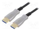 Cable; HDCP 2.2,HDMI 2.1; HDMI plug,both sides; PVC; Len: 10m Goobay