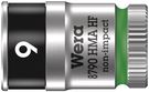 8790 HMA HF Zyklop socket with 1/4" drive with holding function, 9.0x23.0, Wera