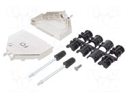 Enclosure for connectors: D-Sub; D-Sub 25pin; straight; 12mm AMPHENOL COMMUNICATIONS SOLUTIONS