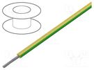 Wire; HELUTHERM® 145; 1x120mm2; stranded; Cu; PO; yellow-green HELUKABEL