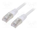 Patch cord; F/UTP; 6; stranded; CCA; PVC; grey; 5m; 26AWG; Cablexpert GEMBIRD