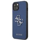 Guess GUHCP13SSA4GSBL iPhone 13 mini 5.4&quot; blue/blue hardcase Saffiano 4G Metal Logo, Guess