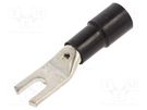 Tip: fork; M5; Ø: 5.3mm; 16mm2; crimped; for cable; insulated; tinned BM GROUP