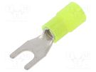 Tip: fork; M5; Ø: 5.2mm; 4÷6mm2; crimped; for cable; insulated; 105°C BM GROUP