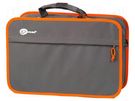 Bag; orange,grey; fabric SONEL