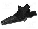 Crocodile clip; 20A; black; max.16mm; 1kV; Type: insulated SONEL