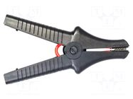 Crocodile clip; 32A; 11kV; black; max.43mm; Type: insulated SONEL