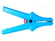 Crocodile clip; 32A; 11kV; blue; max.43mm; Type: insulated SONEL