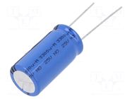Capacitor: electrolytic; THT; 3.3mF; 25VDC; Ø16x31mm; Pitch: 7.5mm VISHAY