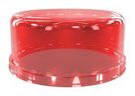 DOME COVER, LUMINAIRE, 80MMX35MM, RED