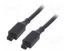 Cable; Nano-Fit; female; PIN: 4; Len: 1m; 8A; Insulation: PVC; tinned MOLEX