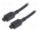 Cable; Nano-Fit; female; PIN: 6; Len: 0.5m; 8A; Insulation: PVC; 20AWG MOLEX