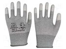 Protective gloves; ESD; XL; Features: dissipative; grey EUROSTAT GROUP