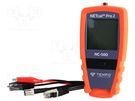 Tester: wiring system; LCD; RJ45; 0÷50°C; 85x35x170mm; 52024556 TEMPO
